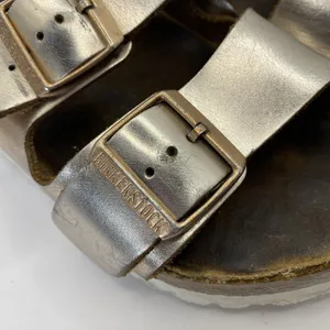 Birkenstock Arizona Sandals Women's Size 37 US‎ 6 Gold Double Strap thumbnail 3