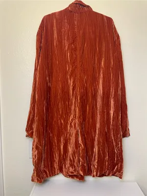 Free‎ People Daria Crinkle Velvet Blazer Size M thumbnail 6