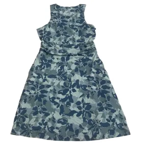 Kuhl Skyla Dress Blue Floral Camo Sleeveless Sun Protection Size Small NEW thumbnail 1