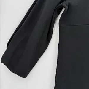 Free Assembly Women XL Black A Line Tunic Dress 3/4 Balloon Sleeve Minimalist thumbnail 4
