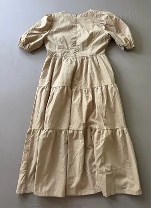 Sunday Up Boho Puff Sleeve Tiered Midi Dress thumbnail 3