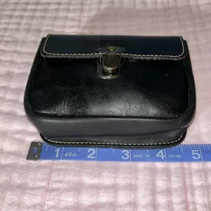 Vintage Black Genuine Leather Pouch for Belt thumbnail 6