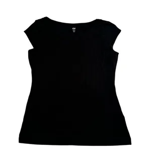 H&M Black Women's T-Shirt Top Size Small | 75-10 thumbnail 1