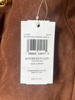 Coach Evelyn Large Shoulder Bag With Quilting thumbnail 6