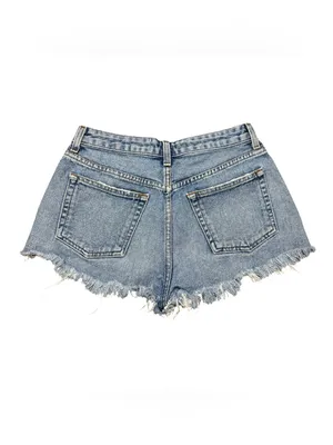 Reformation Button Fly Cut Off Jean Denim Shorts Size 27 thumbnail 6
