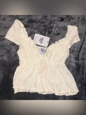 Princess Polly Kellan Cap Sleeve Top Cream Size 2 New with tag thumbnail 10