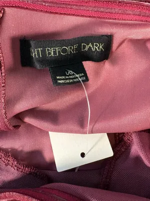Light Before Dark Velvet Mini Dress L Strapless Sweetheart Y2K Burgundy NWT thumbnail 7