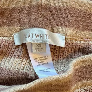 Striped Women's Straight Leg Pants Brown Size XS thumbnail 2