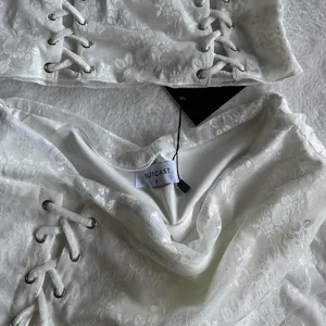 Outcast Clothing Dalia Crop Top Mini Skirt White Set thumbnail 10