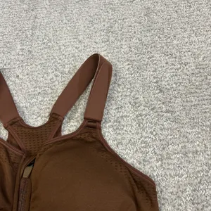 Shefit Sports Bra Womens Medium Raceback Front Zip Closure Padded Brown thumbnail 3