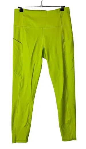 CRZ Yoga Lime Green Side Pocket Athletic Leggings M thumbnail 1