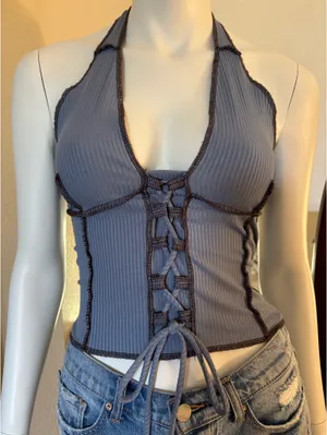 Gilded Intent Halter Top thumbnail 1