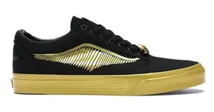 Vans Harry Potter Golden Snitch Sneakers Womens 6.5 Black Gold Old Skool Shoes thumbnail 1