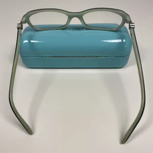 Tiffany & Co Eyeglass Frame TF2034 8055 Black + Tiffany Blue Italy Case & Box‎ thumbnail 10