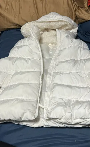 Zipper vest warm cute white thumbnail 1