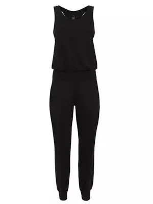 Sweaty Betty Jumpsuit Black Yoga One Piece, Size M, EUC thumbnail 4