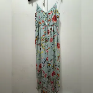 $395 Alice+Olivia Mabel Light Blue Floral Midi Dress 0 thumbnail 11