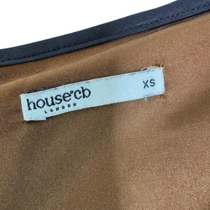 House of CB Sakina Copper Satin Mini Dress Size XS thumbnail 9