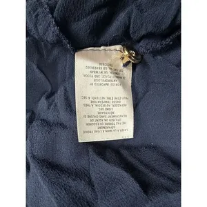 Maeve‎ Navy Cold Shoulder Ruffle Blouse Long Sleeve Romantic Top US 4 thumbnail 7