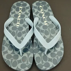 Coach Navy Flip Flops Sandals 8 thumbnail 4