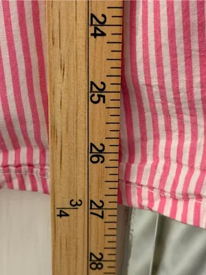 Princess Polly Pink & White Striped Button-Down Shirt thumbnail 7