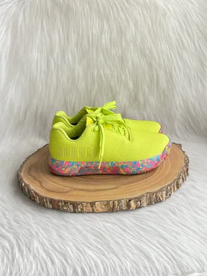 NOBULL Neon Yellow Sneakers with Multicolor Sole thumbnail 11