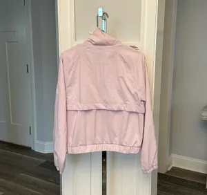 Adidas Sz M Lilac Purple Jacket Windbreaker W White Stripes & Logo thumbnail 3