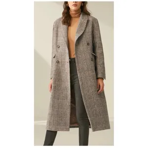 Commense valor plaid oversized overcoat NEW XS Brown thumbnail 3