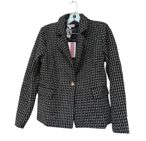 Andree by Unit NWT Black White Tweed Blazer S Dark Academia Office Siren thumbnail 1