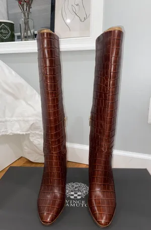 Vince Camuto Knee Leather Boots thumbnail 3