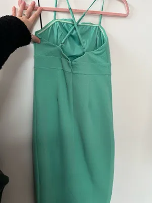 Olia Lulus Cocktail Dress Green Size M thumbnail 4