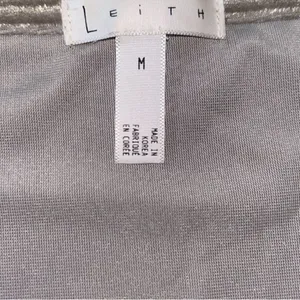 Leith Beige Metalic High Slit Maxi Dress(Size Medium) thumbnail 4