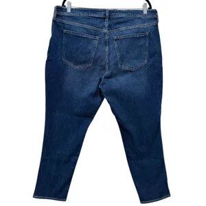 Old Navy Women Vintage Slim Straight Jeans High Rise Sz 18 Blue Stretch Denim thumbnail 2