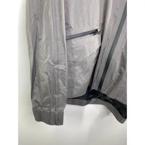 Lululemon Drizzle Down Lightweight Grey Full‎ Zip Rain Jacket Women's Size 10 thumbnail 3