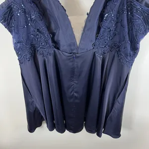 Alyce Paris strapless glitter cocktail dress Blue Plus Size 22 Evening Romantic‎ thumbnail 8