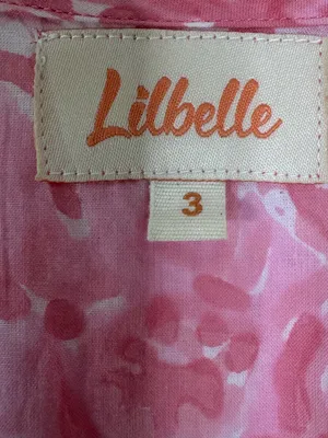 Lilbelle Pink Floral Smocked Waist Mini Dress Ruffle Sleeve Small thumbnail 8