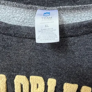 NFL Apparel Womens New Orleans Saints Chenille Patch Sweatshirt Boatneck XL thumbnail 3