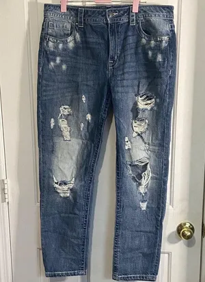 Miss Me Faded Blue Denim Jeans thumbnail 1