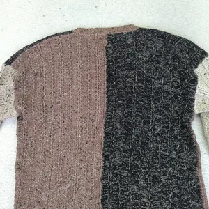 Vintage 1995 Debra Lubell Color Block‎ Knit Sweater Pockets 90s Women's Medium thumbnail 9