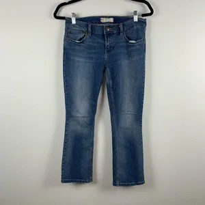 Free People ‘Slim Kick’ Crop Jeans Blue 26‎ thumbnail 3