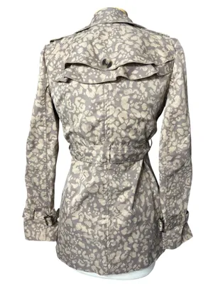 Daughters of the Liberation Leopard Print Trench Coat (Size 4) thumbnail 3