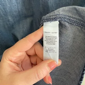 Gap Denim tunic dress quarter button up size XS thumbnail 6