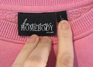 Fancy homebody small shop “Mommy Gang” bright pink crewneck sweatshirt thumbnail 3