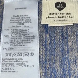 Madewell Blue and Tan Crewneck Sweater-Size XS thumbnail 10