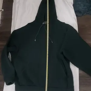 ASOS Dark Green Oversize Hoodie L Academia Classic Cozy Grandmacore Minimalist thumbnail 4