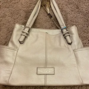 Tignanello Purse in silver thumbnail 1