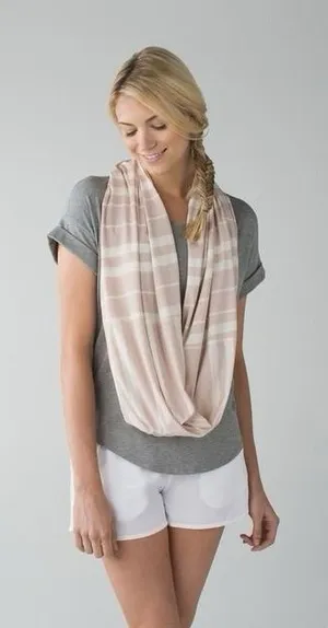 Lululemon Athletica Vinyasa Scarf‎ VitaseaBeach Blanket Stripe Angel Wing Grain thumbnail 1