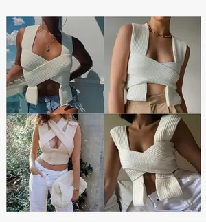 Boutique Knit Wrap Top thumbnail 4