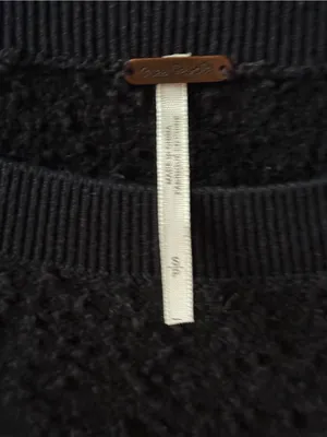 Free People Found My Friend Pullover in Black thumbnail 4