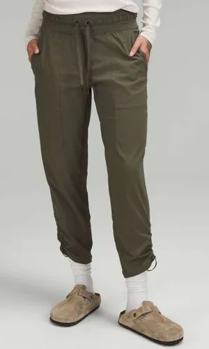 Lululemon Dance Studio Mid-Rise Cropped Pants Army Green Size 10 thumbnail 1